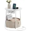 Vasagle, Couchtisch + Beistelltisch, Plugin (45 x 50 cm)