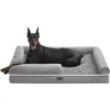 Feandrea Orthopädisches Hundebett XL Soft: Ecksofa mit abnehmbarem Bez...