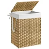 SONGMICS Wäschekorb Wäschebox aus synthetischem Rattan, herausnehmbare...