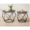 VASAGLE Couchtisch 2er Set Wohnzimmertisch abnehmbare Tischplatte (2er...