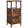 VASAGLE Badkommode Badezimmerschrank Badschrank, 2 Schubladen, 37 x 30...
