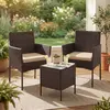 SONGMICS Balkonmöbel, Gartenmöbel-Set, aus PE-Polyrattan, Lounge-Set, ...
