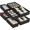 SONGMICS Unterwäsche-Organizer 8er Set, Schubladen-Organizer faltbar, ...