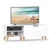 VASAGLE Lowboard TV-Schrank mit 2 Türen, verstellbare Ablagen, Fernseh...