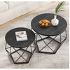 VASAGLE Couchtisch 2er Set Wohnzimmertisch abnehmbare Tischplatte (2er...
