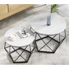 VASAGLE Couchtisch 2er Set Wohnzimmertisch abnehmbare Tischplatte (2er...