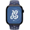 Apple Nike Sport Band (46 mm, Fluoroelastomer), Uhrenarmband, Blau
