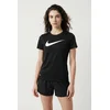 NIKE Dri-FIT Graphic T-Shirt Damen 011 - black/white XS
