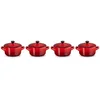 LE CREUSET Snackschale Mini Cocottes, je 200 ml, 10 x 5 cm, Steinzeug,...