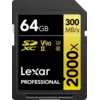 Lexar Professional SDXC 2000x GOLD 64GB 260 MB/s