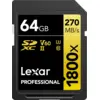 Lexar Professional SDXC 1800x GOLD 64GB 180 MB/s