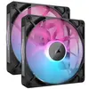 CORSAIR iCUE LINK RX140 RGB schwarz | 2er-Pack 140mm Gehäuselüfter