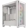 Corsair iCUE 4000D RGB Airflow (ATX, mATX, Mini-ITX), PC Gehäuse, Weis...