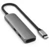 Satechi USB-C 4-in-1 Slim Multiport Adapter 4K Space Grey