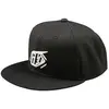 Snapback Cap Troy Lee Designs Flat Bill Badge Noir TU