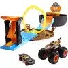 Hot Wheels Monster Truck Stunt-Reifen-Spielset inkl. 2 Spielzeugautos