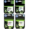 HP 932XL Black/933XL Cyan/Magenta/Yellow 4-pack Original Ink Cartridge...