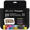 Winsor & Newton, Marker, & Newton Brush- & Promarker etui 24 kleuren (...