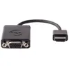 Dell HDMI zu (VGA, 17.53 cm), Data + Video Adapter, Schwarz