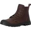 Palladium Lederstiefeletten Pampa mit Reißverschluss, Braun 43 EU