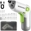 WORKPRO Akkuschrauber Set 3,6V, Exzentrischer Schraubendreher, mit 21 ...