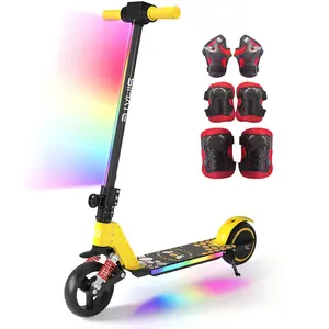 ELSCOOT Elektroroller Kinder mit Schutzausrüstung, Elektroscooter Für ... günstig