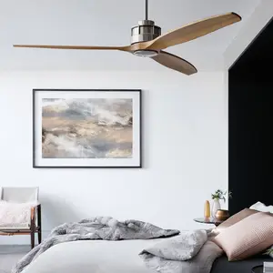 Beacon Deckenventilator Airfusion Akmani, leise, teak/chrom günstig