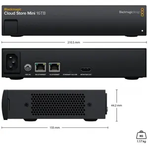 Blackmagic Cloud Store Mini 16TB, NAS, Schwarz günstig