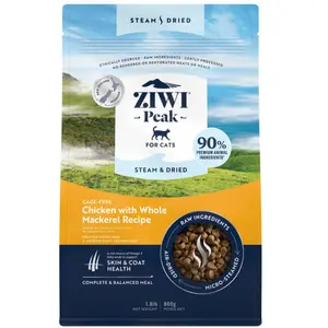 ZIWI Premium Katzenfutter: Gedämpftes und getrocknetes Huhn Rezept für...