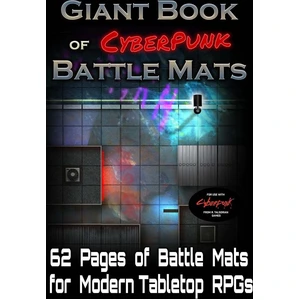 Loke Battlemats Giant Book of CyberPunk Battle Mats - Tabletop-Rollens...