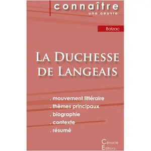 Editions Du Cenacle, Schulbücher, Fiche de lecture La Duchesse de Langeais de Balzac (Analyse littéraire de référence et résumé c (Französisch, Honoré de Balzac, 2024) günstig