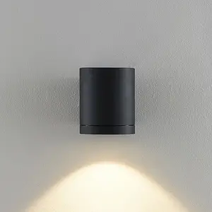 Molto Luce LED-Außenwandlampe Foris Round W, anthrazit