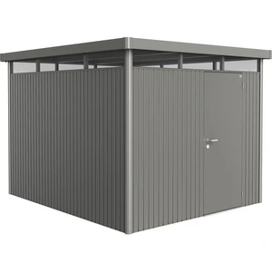 Biohort Highline, Metallschuppen, Einzelbild, Flachdach, Grau, Metall,... günstig