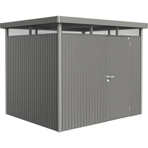 Biohort Highline, Metallschuppen, Einzelbild, Flachdach, Grau, Metall,... günstig