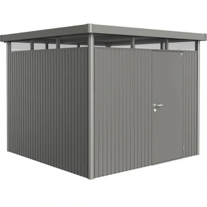 Biohort Highline, Metallschuppen, Einzelbild, Flachdach, Grau, Metall,... günstig