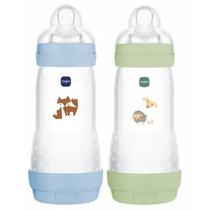 MAM 2 Babyflaschen Easy Start  4 Monate und Mehr Rate 3 (Farbe : Ozean/Sand) 2216.44 cm