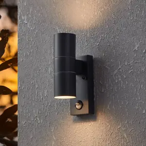 Wandlampe Riga 5 anthrazit, 21 cm Metall Sensor, 2-flg.