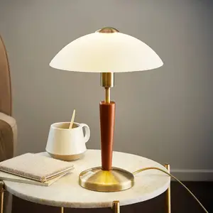 EGLO Tischlampe SOLO 1, brüniert/nuss, Höhe 35 cm Metall/Glas dim günstig