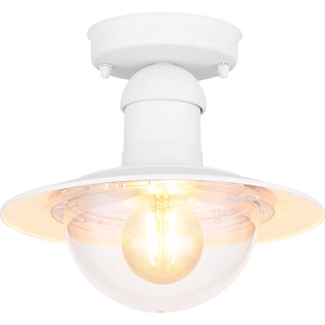 Globo Lighting Außenleuchte Aluminium Druckguss weiß, 1x E27 LED