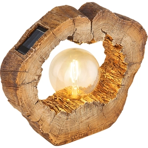 Globo Lighting Solarleuchte Kunststoff braun, LED