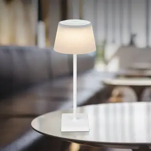 LED-Akku-Tischleuchte Gregoir, weiß matt, Höhe 38 cm, CCT