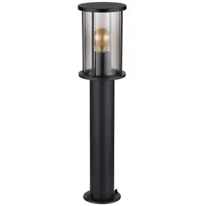 Wegeleuchte Gracey, Höhe 60 cm, schwarz, Edelstahl, IP54
