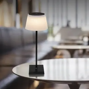 LED-Akku-Tischleuchte Gregoir, schwarz matt, Höhe 38 cm, CCT