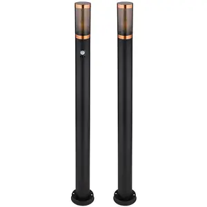 2er Set Smart RGB LED Stehleuchte, Bewegungsmelder, H 110 cm