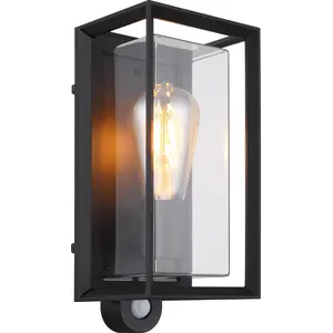 Globo Lighting Außenleuchte Aluminium schwarz matt, Kunststoff klar, S...
