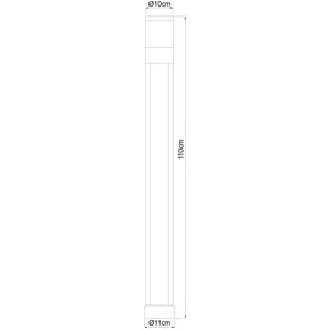 Globo Lighting|Außenleuchte Aluminium Druckguss grau, LED