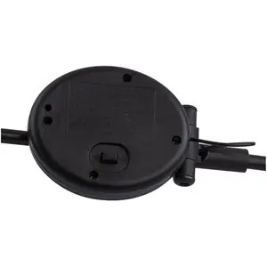 Globo Solarleuchte schwarz Metall mit einem LED mit Erdspitz Höhe 90cm