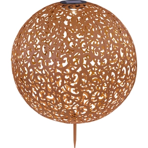 Globo Lighting Solarleuchte Metall rostfarben, LED