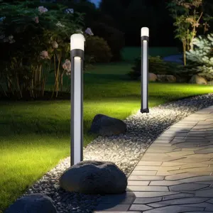LED Stehleuchte, Up & Down, Alu, grau, H 110 cm