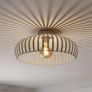 EGLO Deckenleuchte Mogano 3, beige, Ø 43 cm, Metall, E27 günstig